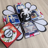 Three Layer Colourful Explosion Box | Rosette Lid